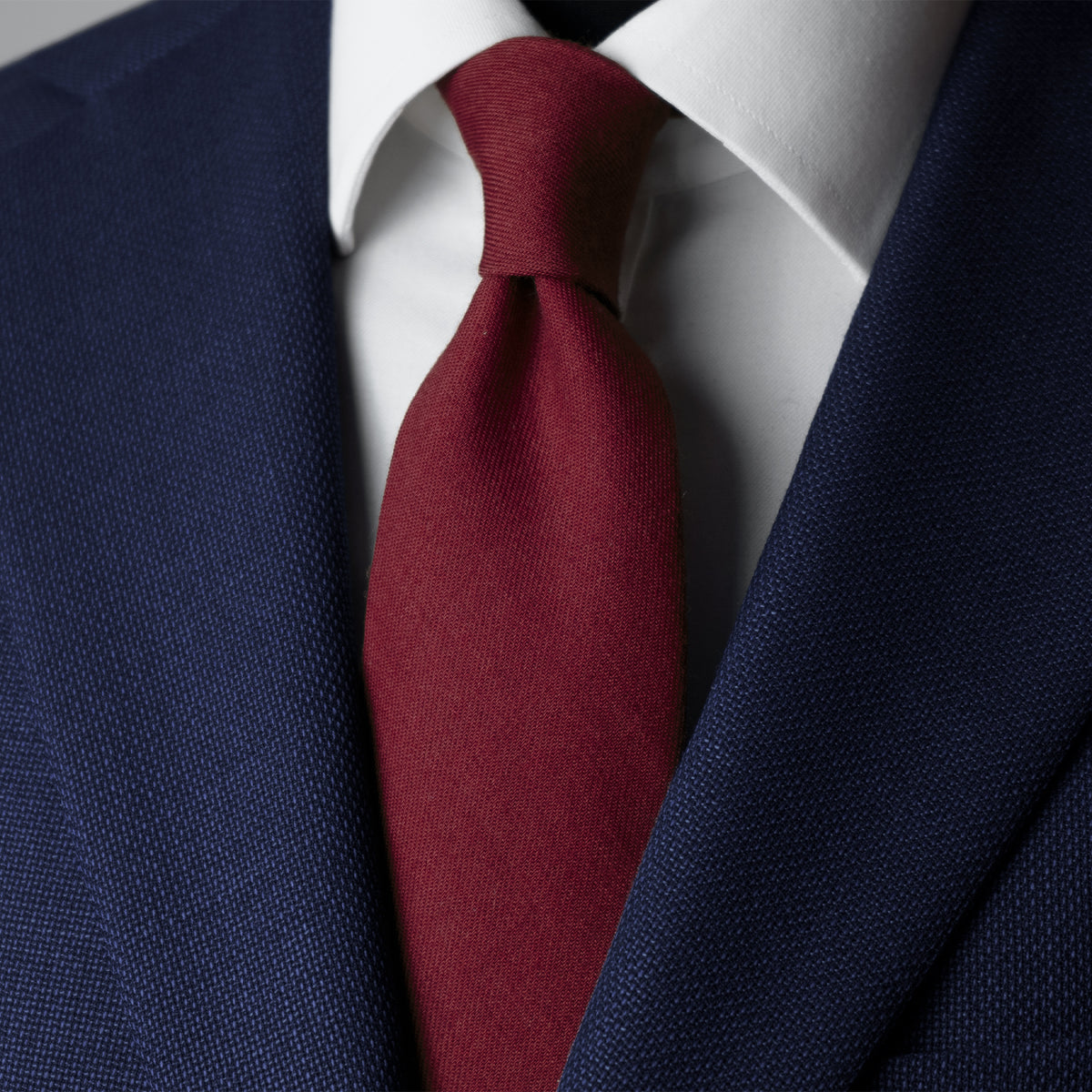 Crimson Red Wool-Cashmere Tie – Rampley and Co