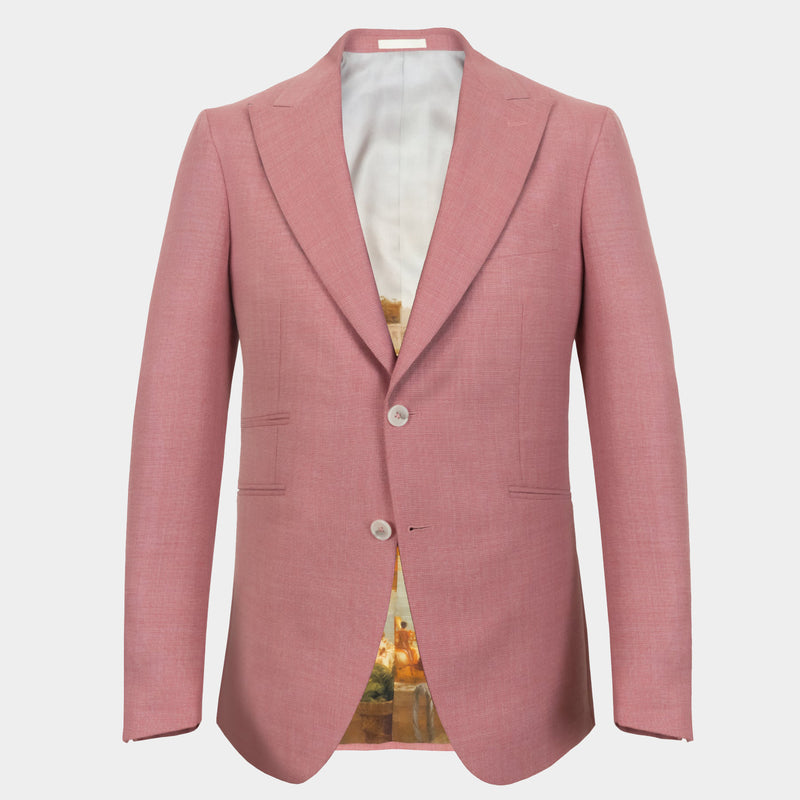 Pink Superfine Merino Wool Jacket