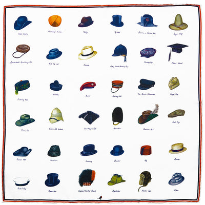 Country Life Hats of Britain Pocket Square