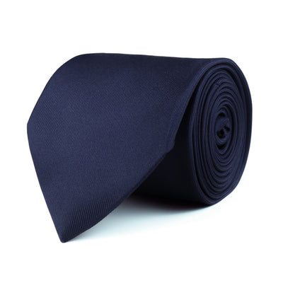 Midnight Blue Silk Twill Tie