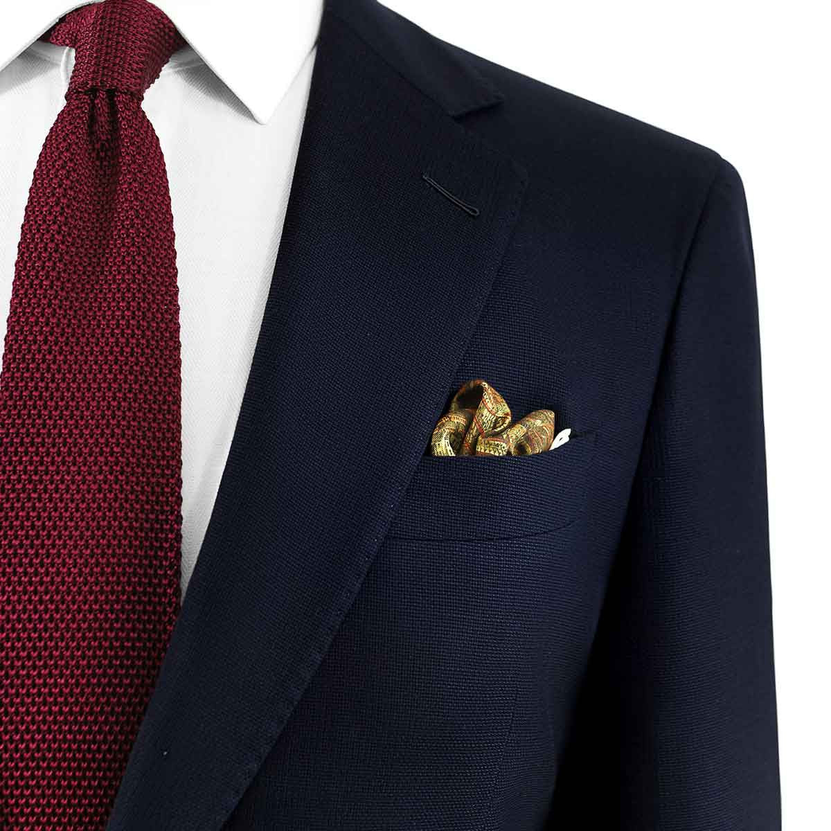 The City of New York Silk Pocket Square Rampley and Co
