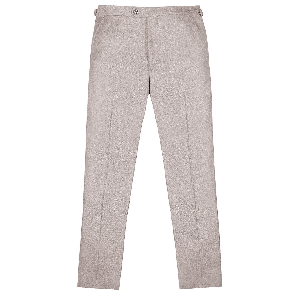 Stone Loro Piana Wool-Cashmere Flannel Trousers – Rampley and Co