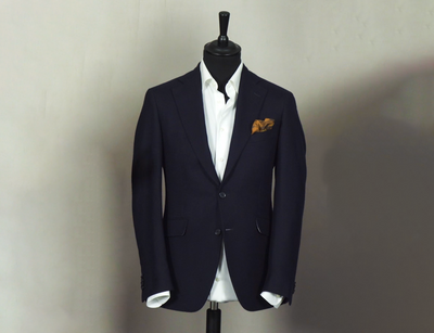 How to Dress Down a Navy Tailored Jacket