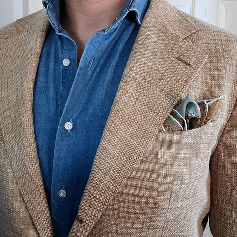 can you wear a pocket square with a dress shirt Watch this before your next formal event! Here's a pocket square hack you need to know #formalwear #pocketsquarehack #fashiontipsformen #stylehacks #menstyletips