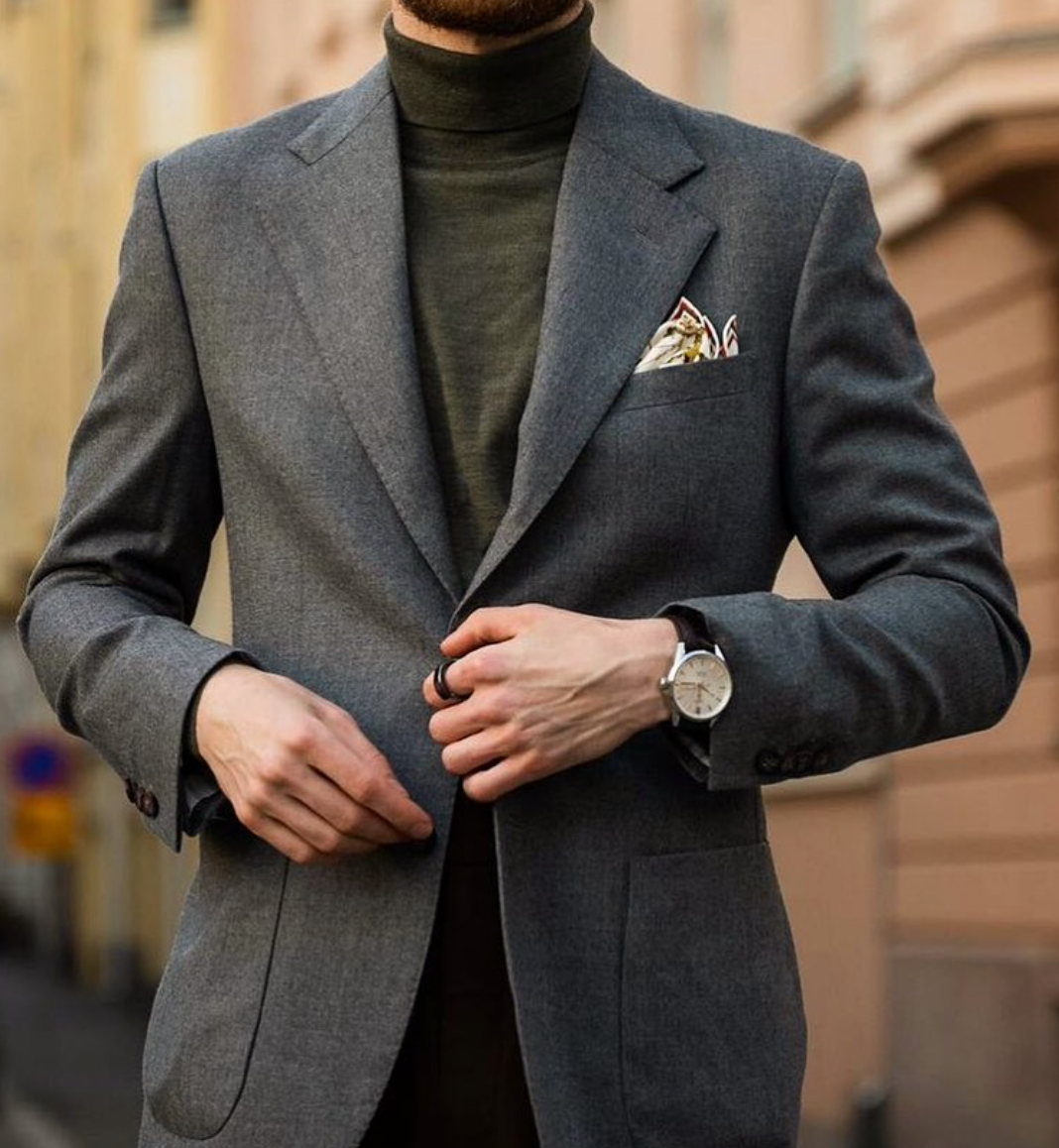 JYDress Men's Slim Fit Herringbone Tweed Suits Vest 3 Button Vest