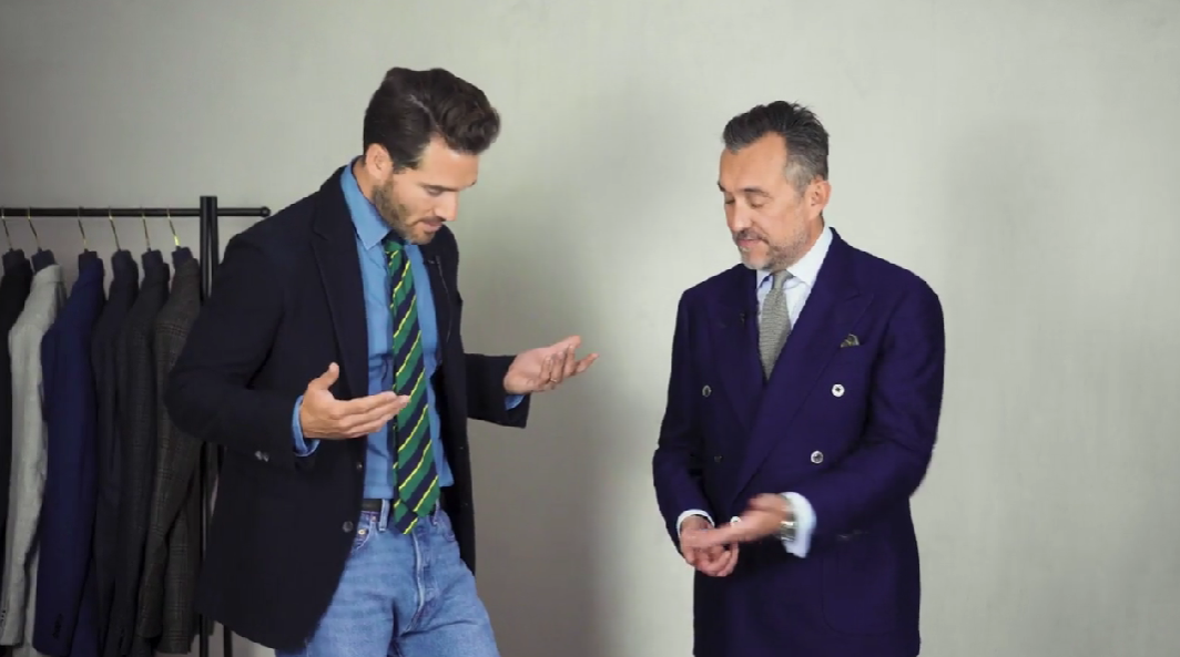 how to wear a tie with jeans