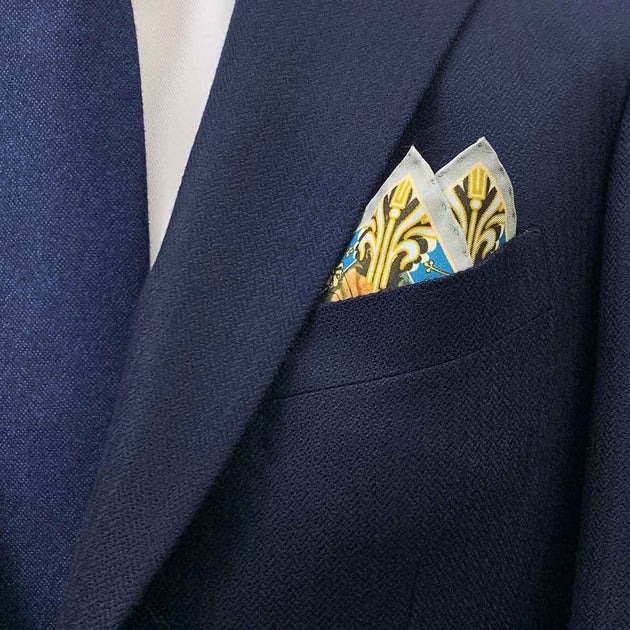 Product Focus: St. Michael by Giordano Silk Pocket Square – Rampley and Co