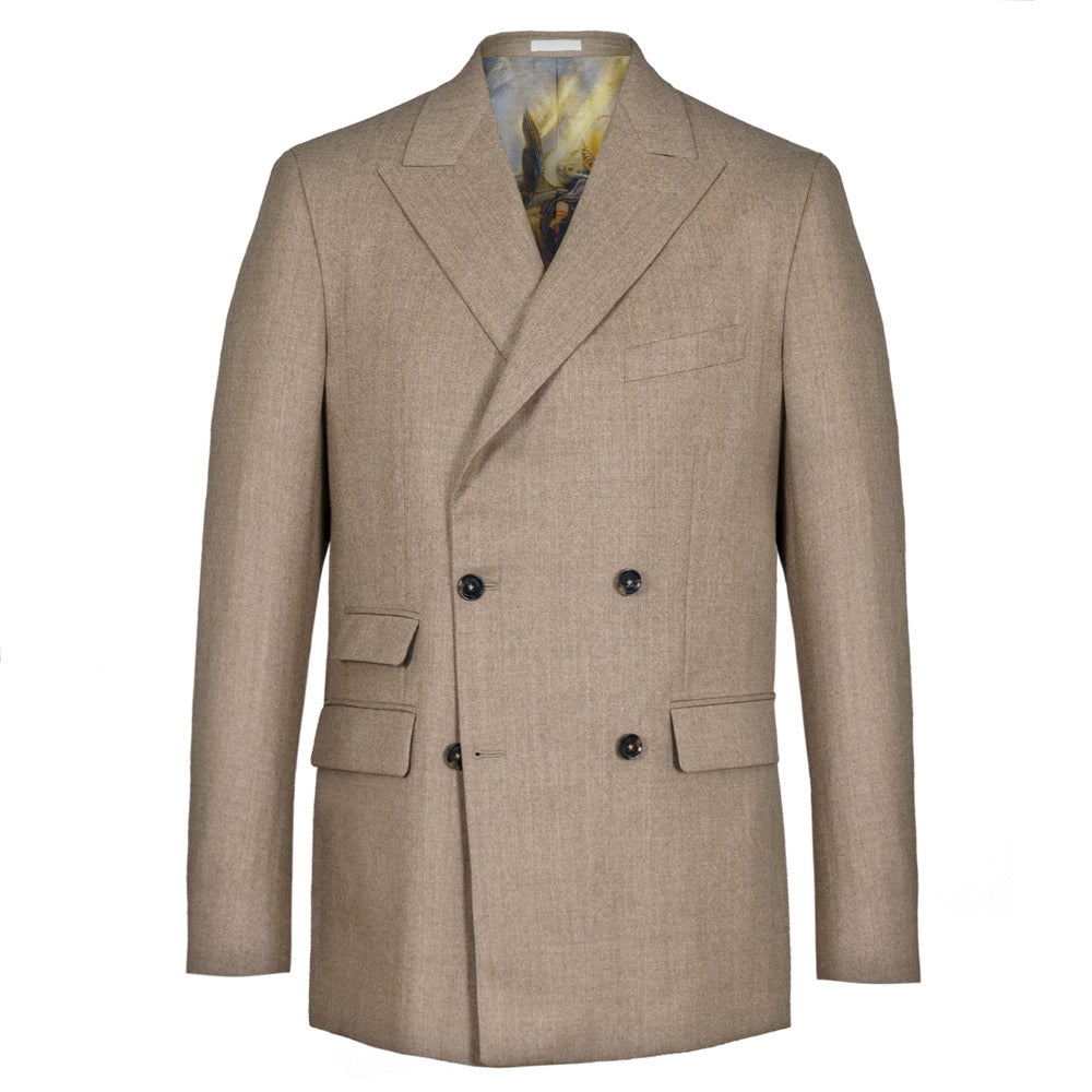 Beige Double-Breasted Jacket – Rampley and Co