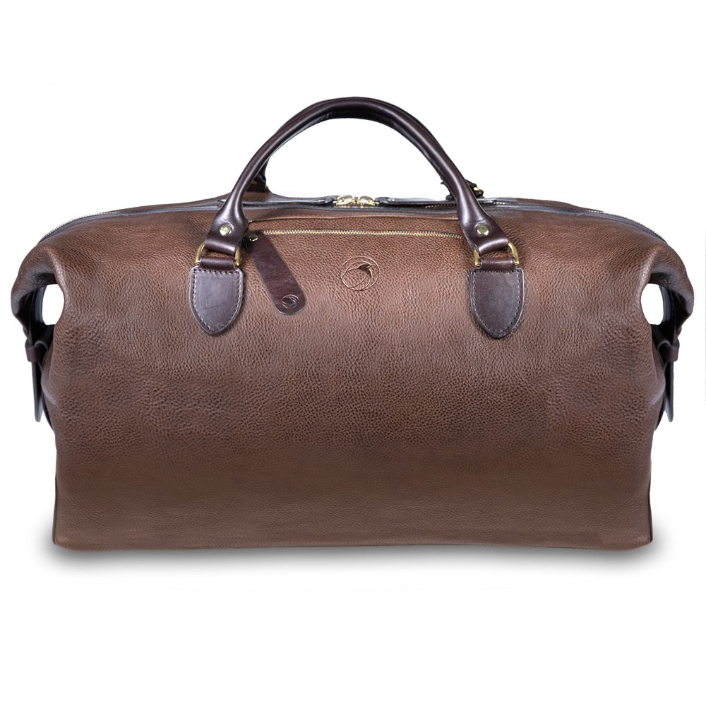 Brown Leather Weekender
