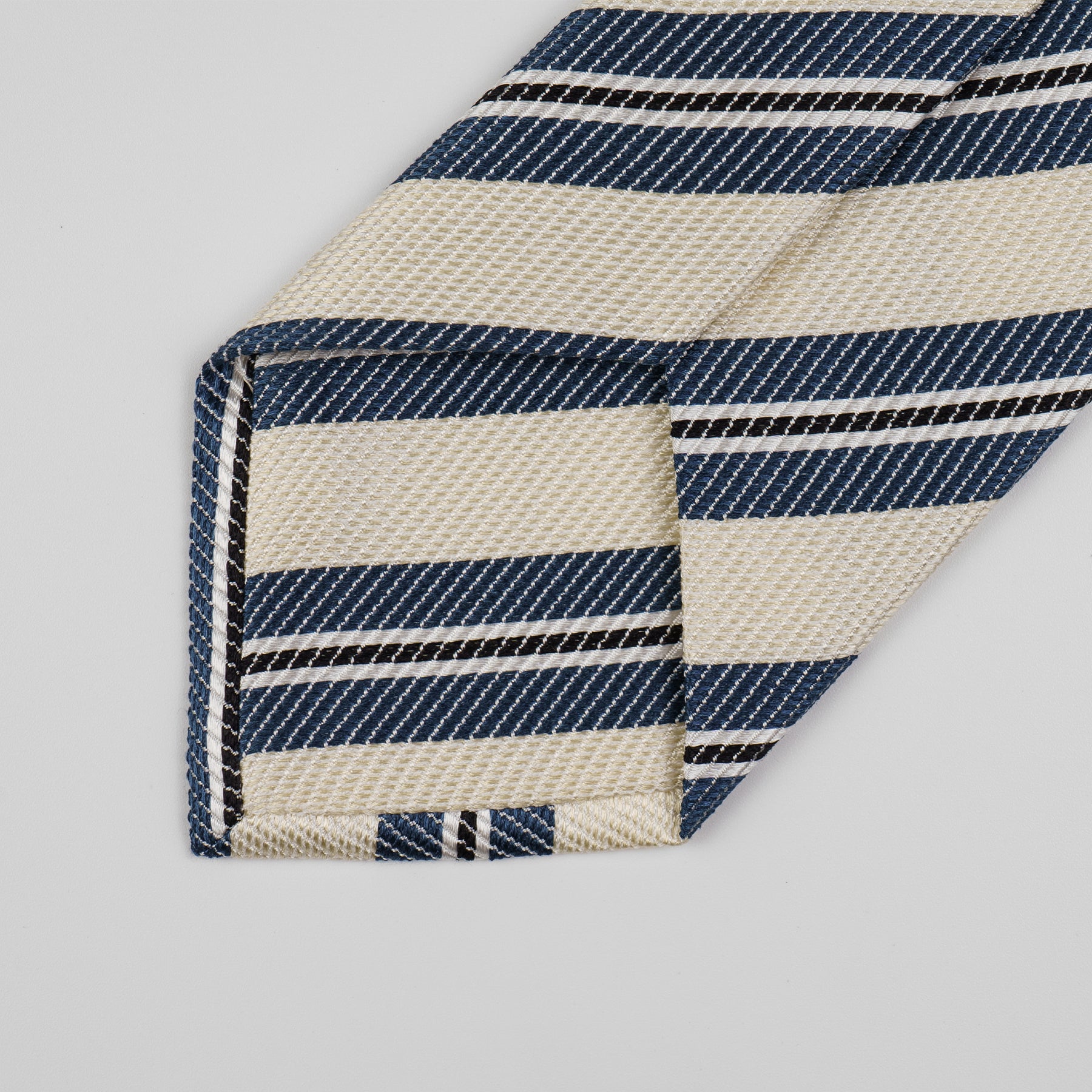 Dark Blue Stripe Silk Tie – Rampley and Co
