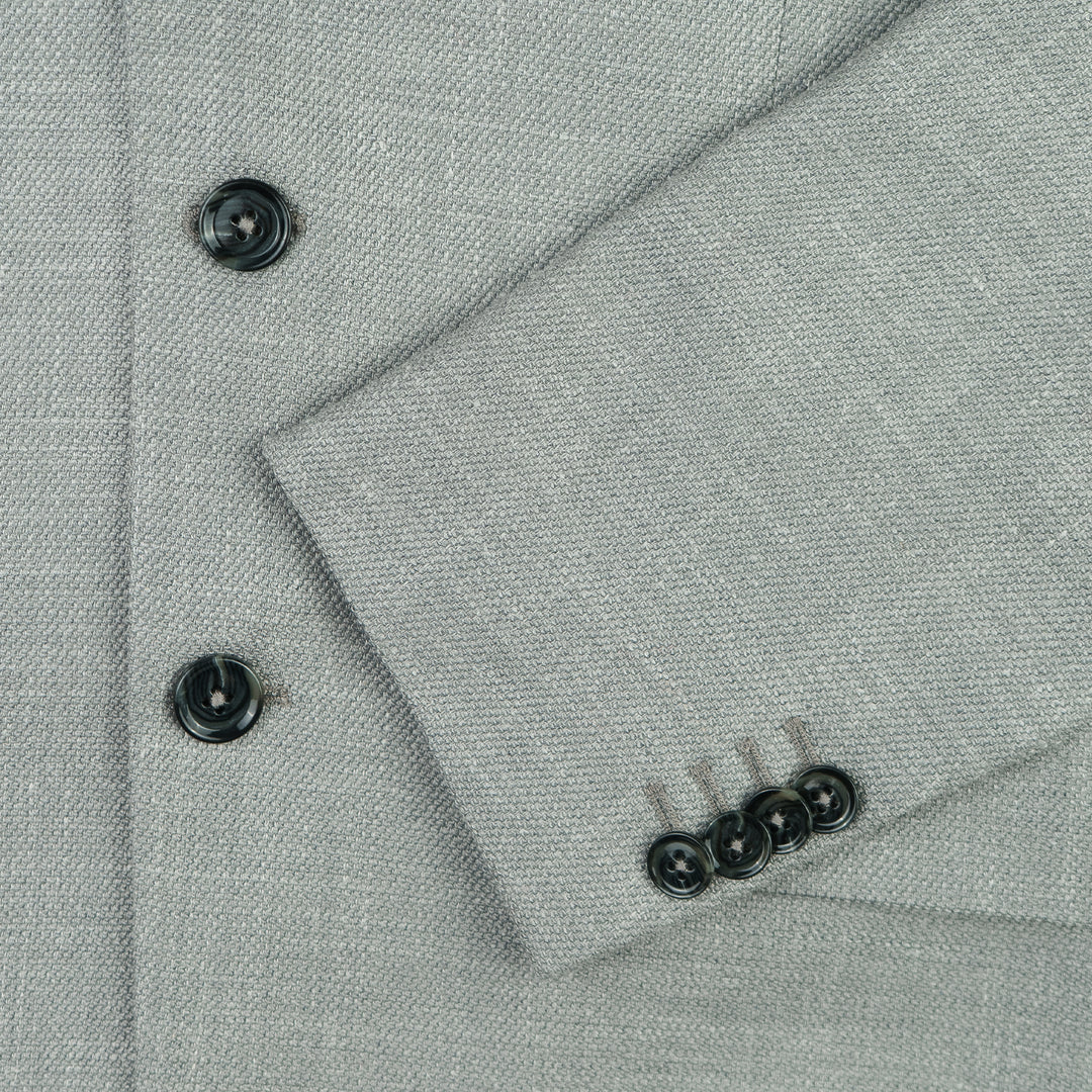 Light Grey Hopsack Wool Blend Jacket – Rampley and Co