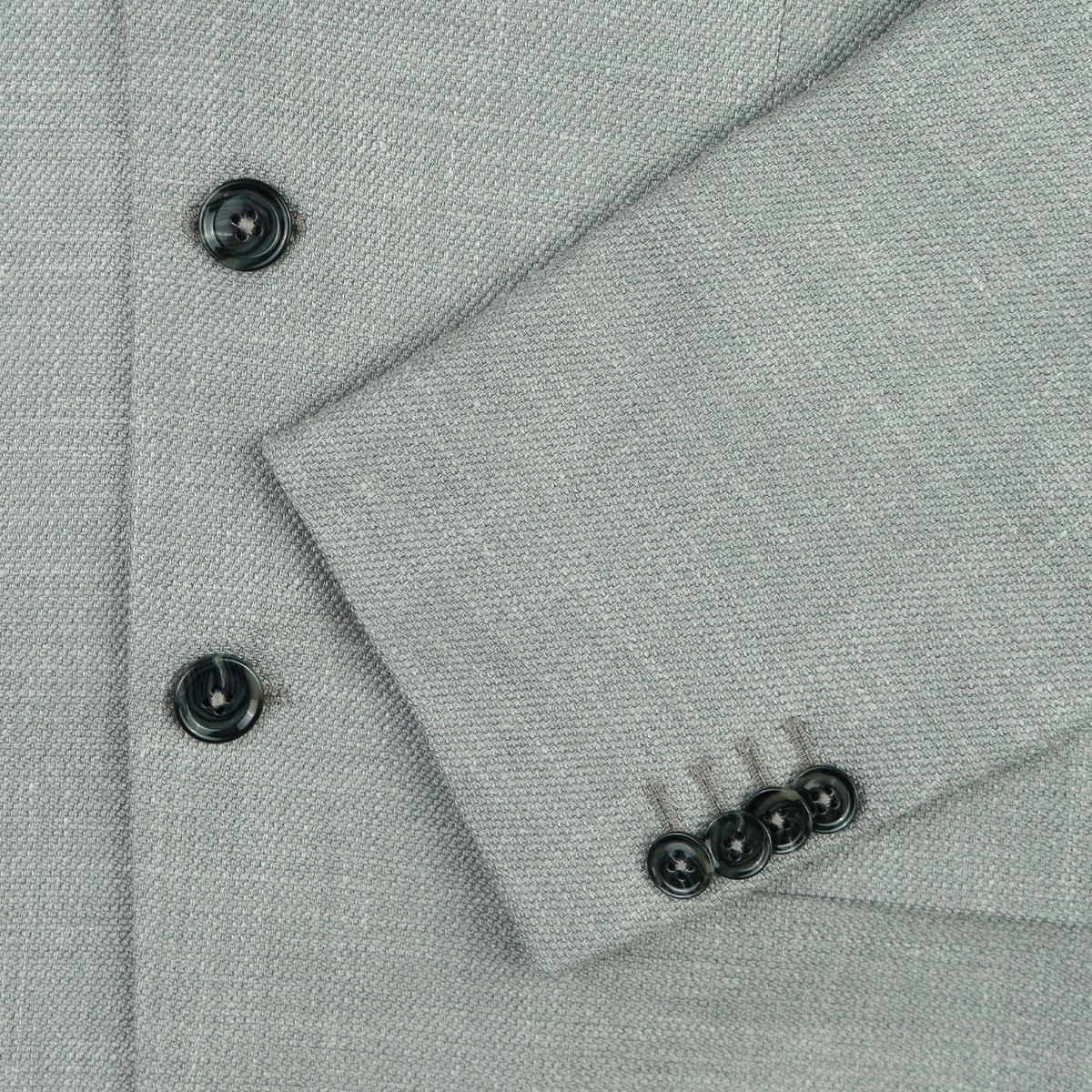 Light-Grey Hopsack Wool Blend Jacket – Rampley and Co
