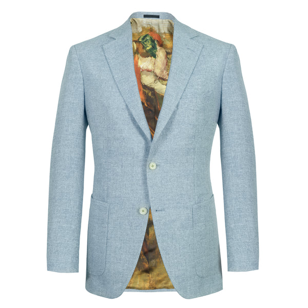 未使用品　rehellinen　linen wool long jacket Beige Mélange Linen Jacket SS25 33978571 | Zegna US
