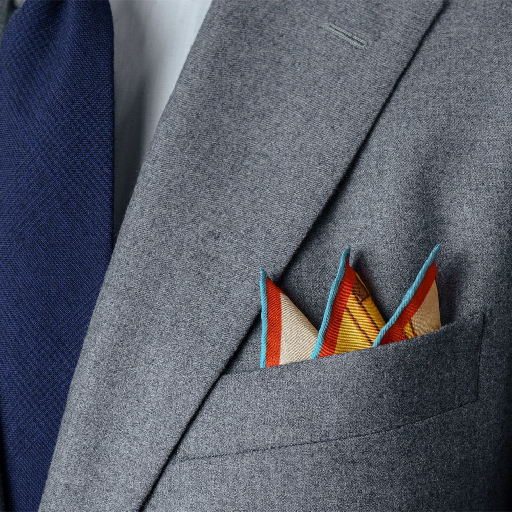Menju Sosuke Leteru Pocket Square – Rampley and Co