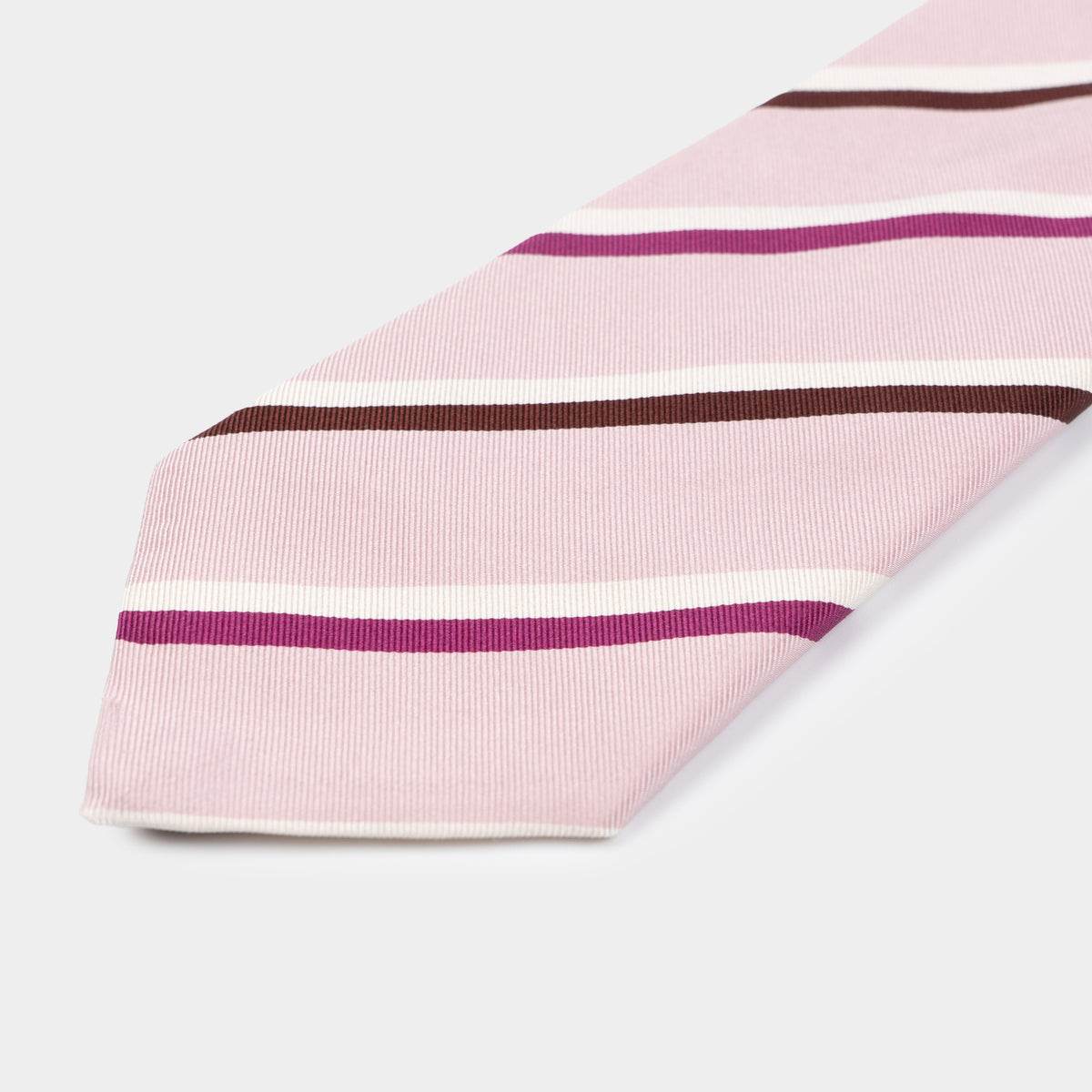 Pink & Mulberry Stripe Tie
