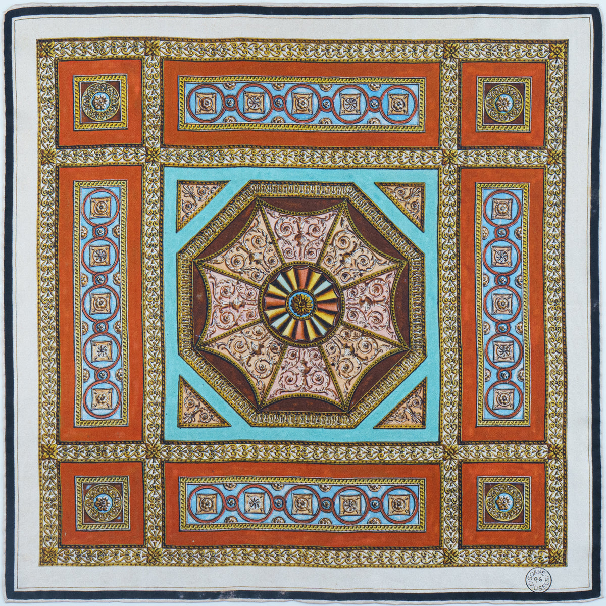 Manocchi Pink & Indian Red Scrolling Hearts Pocket Square – Rampley and Co