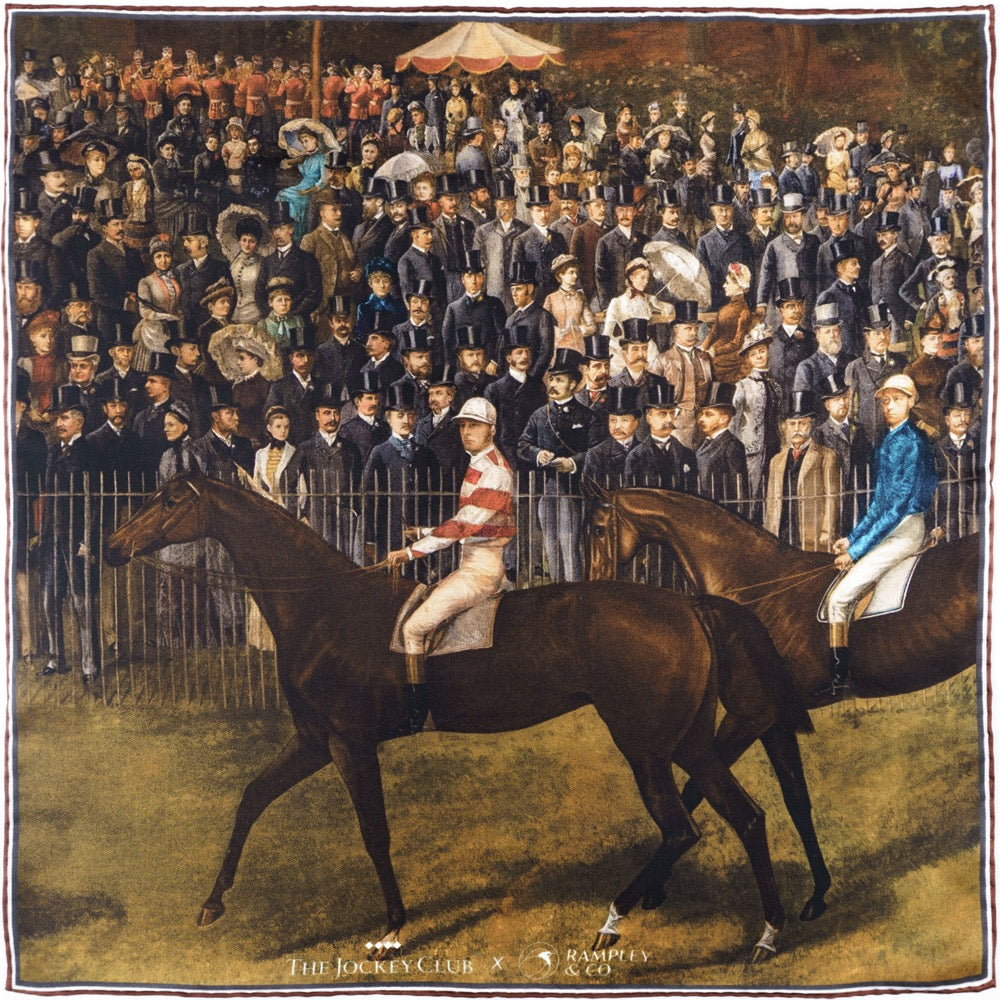 Sandown Park Lawn, 1884 Pocket Square – Rampley and Co
