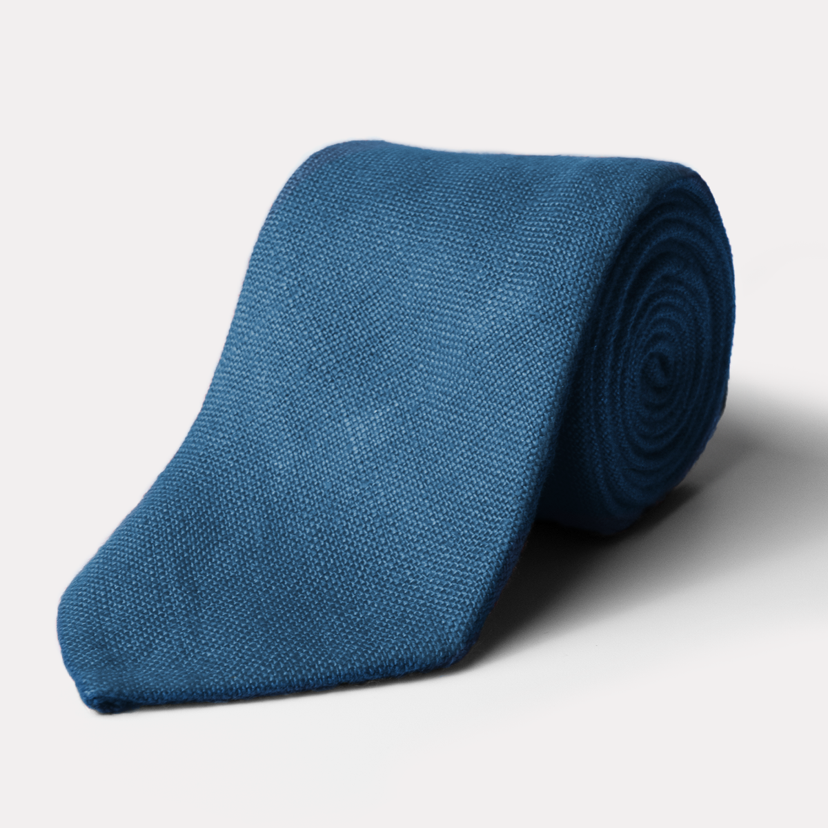 Steel Blue Linen Tie – Rampley and Co