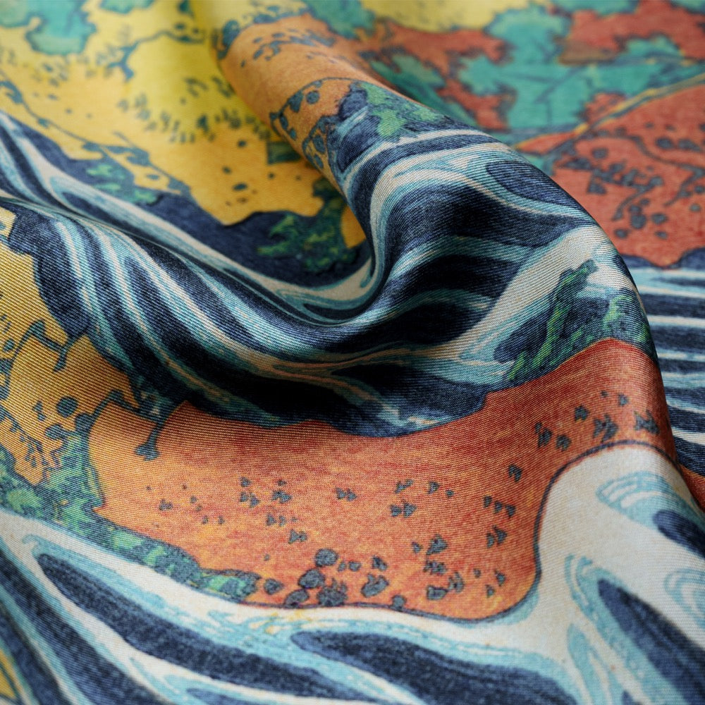 Waterfall at Kurokami Mountain Pocket Square – Rampley and Co