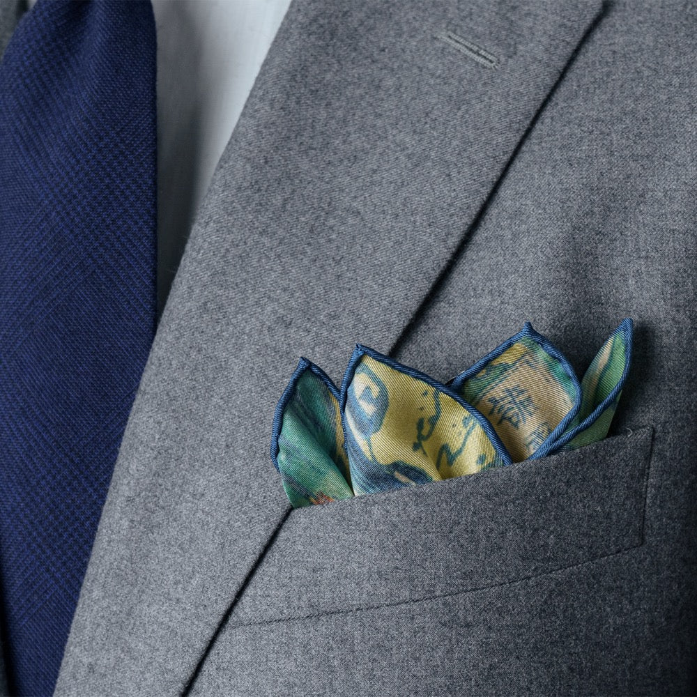 Waterfall at Kurokami Mountain Pocket Square – Rampley and Co