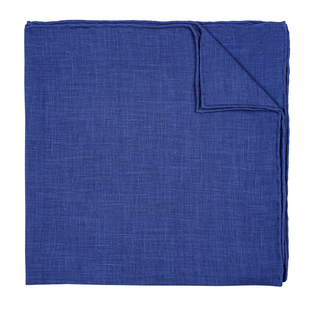 Square Clothin Windsor Blue Linen Pocket Square – Rampley and Co
