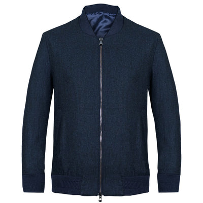 Navy Loro Piana Bomber Jacket