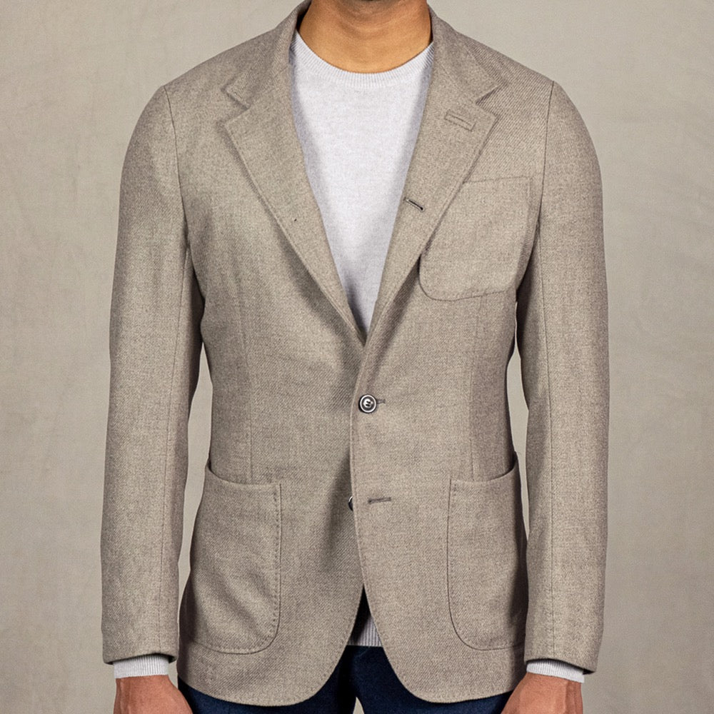 Biscuit Richmond Wool Cashmere Blazer