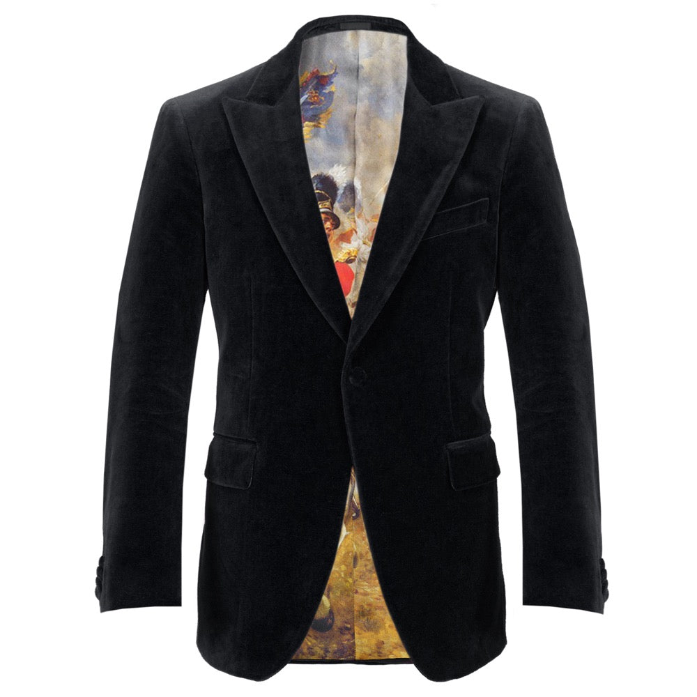 next black velvet blazer