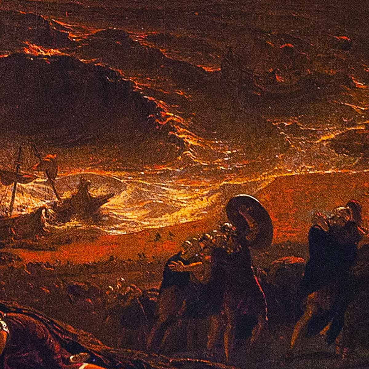 The Destruction of Pompeii and Herculaneum Silk Jacket Lining – Rampley ...