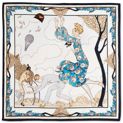 L'Air George Barbier Pocket Square.jpg