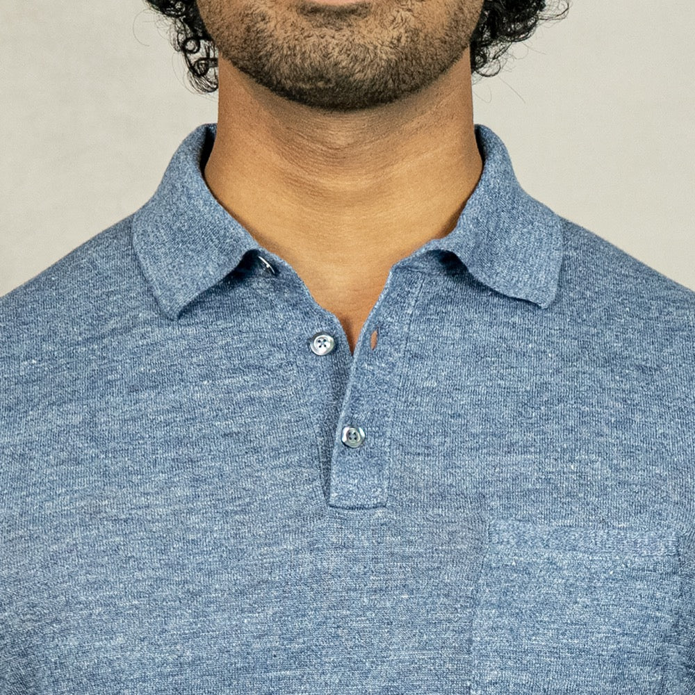Cotton linen polo shirts hot sale