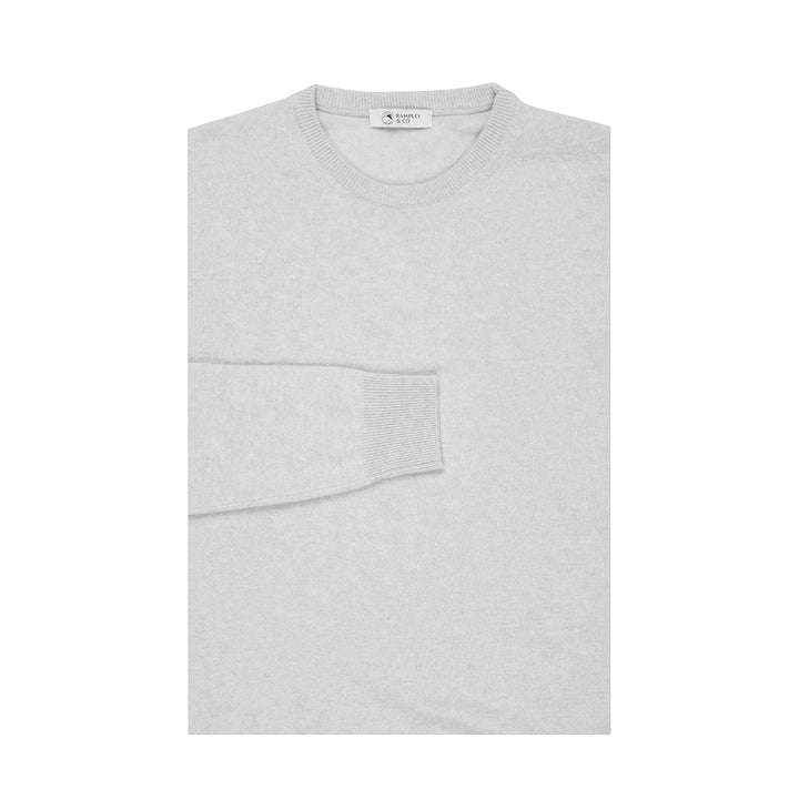 Pale grey cashmere jumper outlet