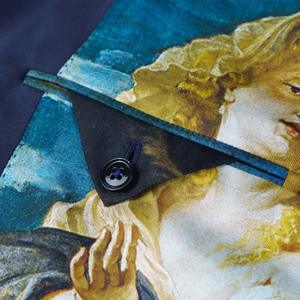 Navy Dinner Jacket - Peak Lapel – Rampley and Co 