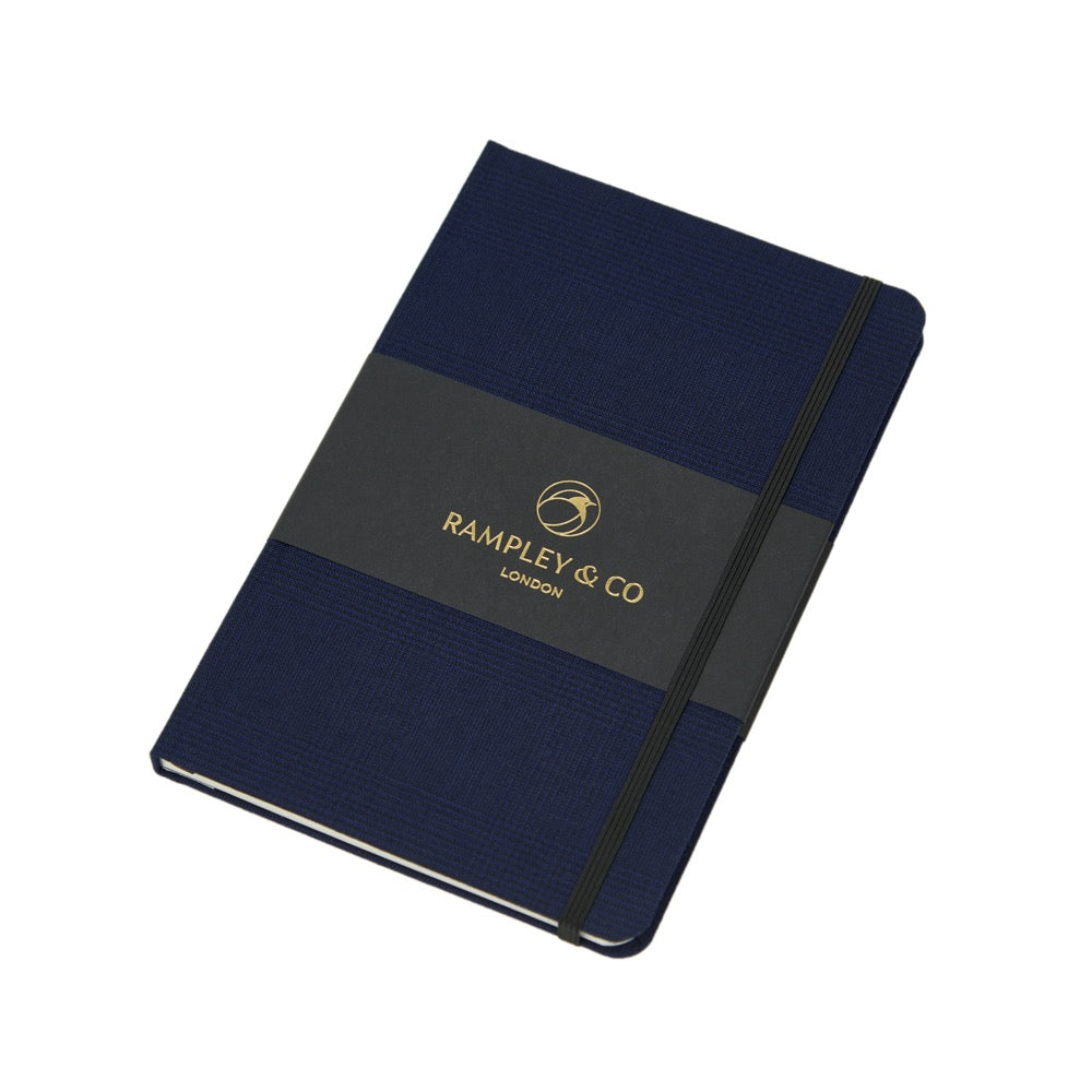 Navy Prince of Wales Merino Wool Notebook – Rampley and Co