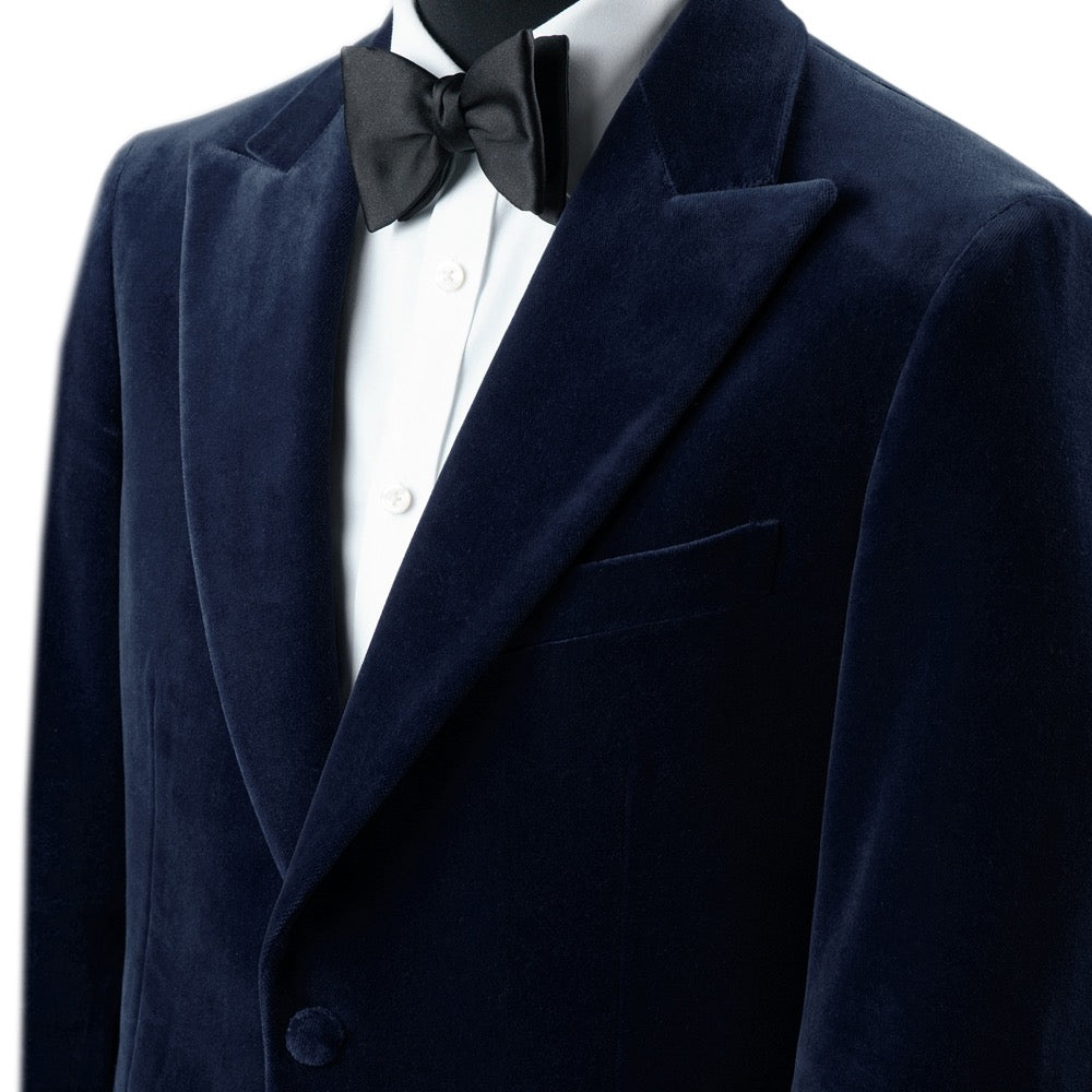 Navy Blue Velvet Jacket Rampley and Co