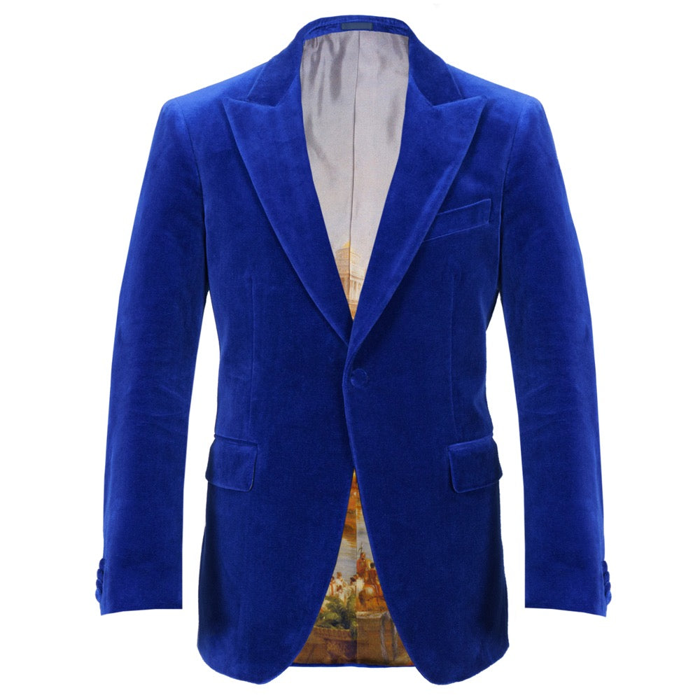 Royal-Blue Velvet Jacket – Rampley and Co