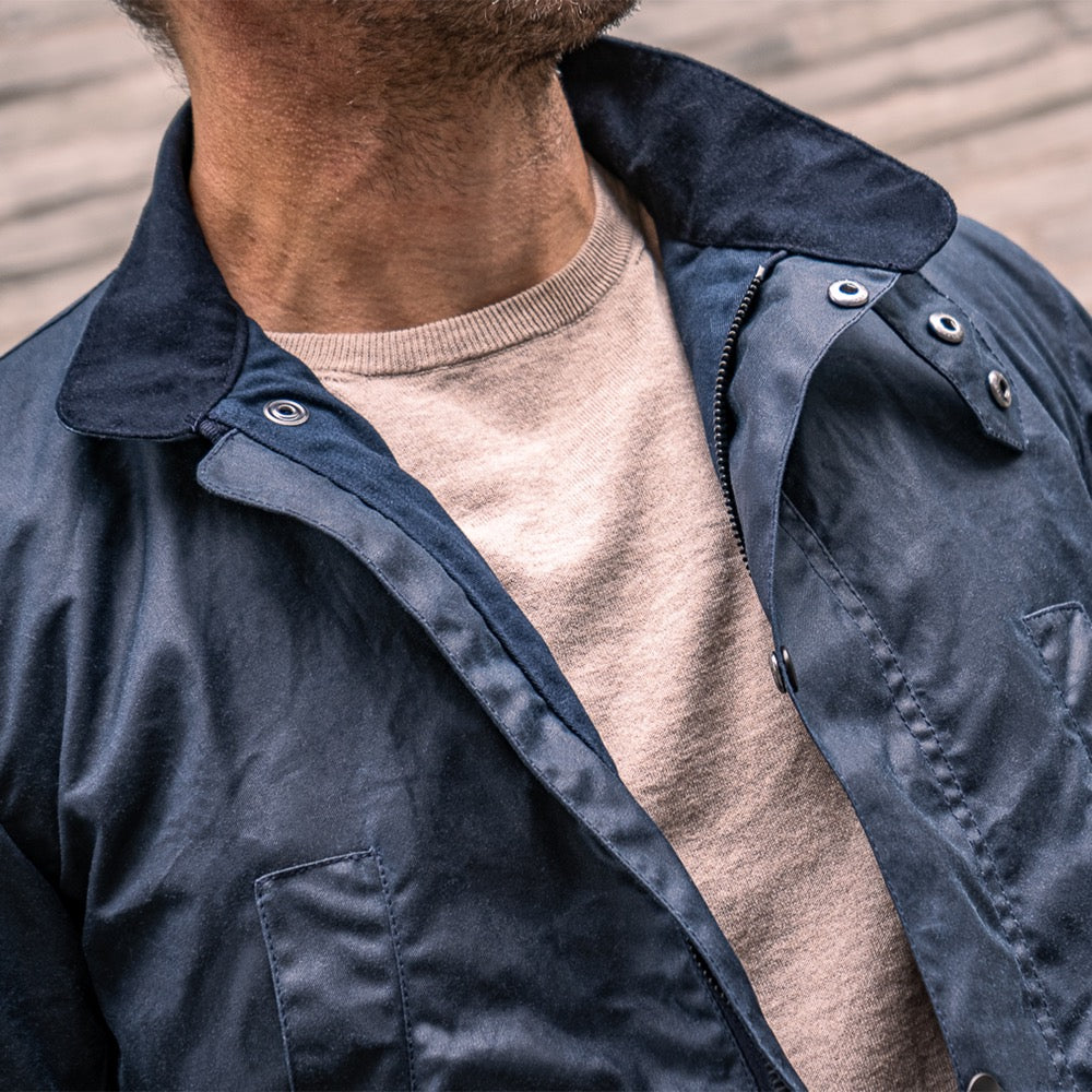 The Holbrook Navy Wax Jacket
