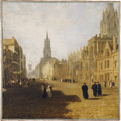 Oxford High Street by JMW Turner Pocket Square