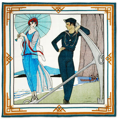 Romance sans paroles George Barbier Pocket Square