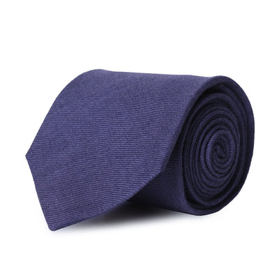 Royal Blue Wool-Cashmere Tie Roll