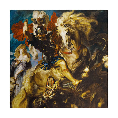 Saint George and the Dragon Rubens Silk Jacket Lining