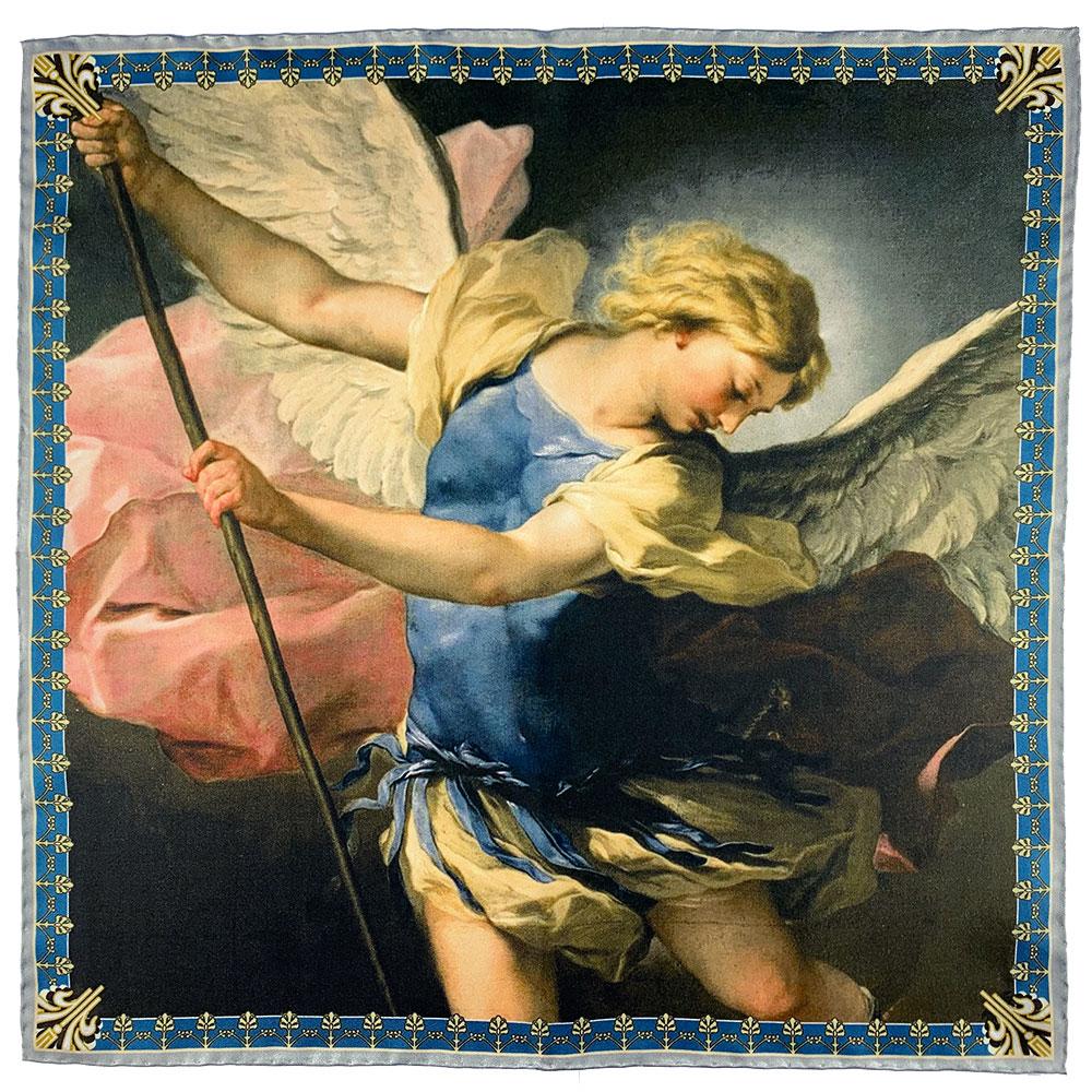 St. Michael by Giordano Silk Pocket Square – Rampley and Co