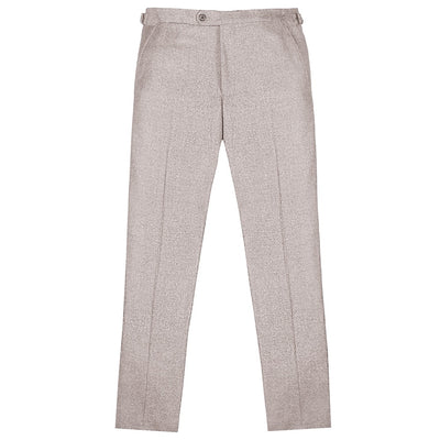 Stone Loro Piana Wool-Cashmere Flannel Trousers