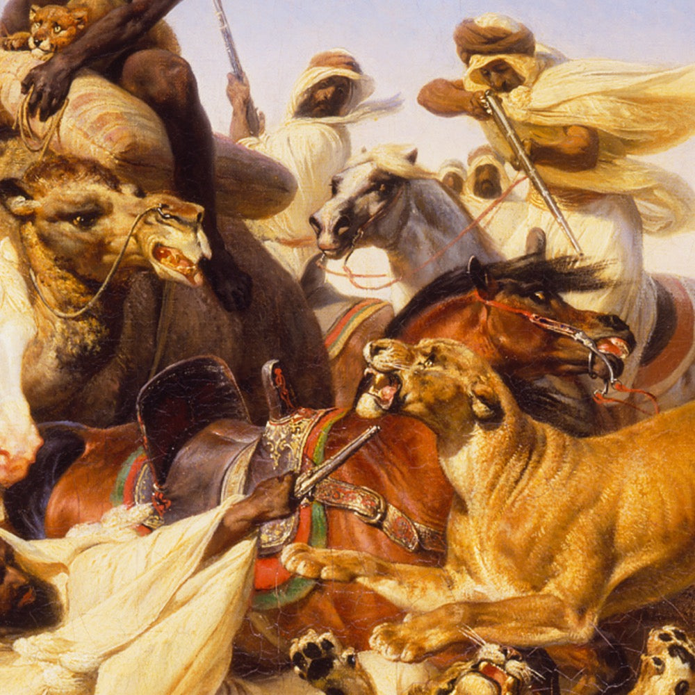 The Lion Hunt Silk Jacket Lining – Rampley and Co