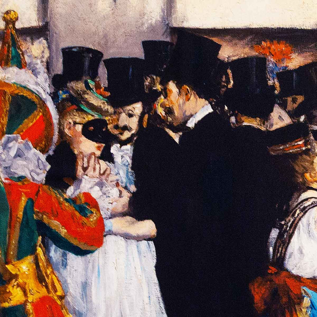 Masked Ball at the Opera by Edouard Manet Silk Jacket Lining