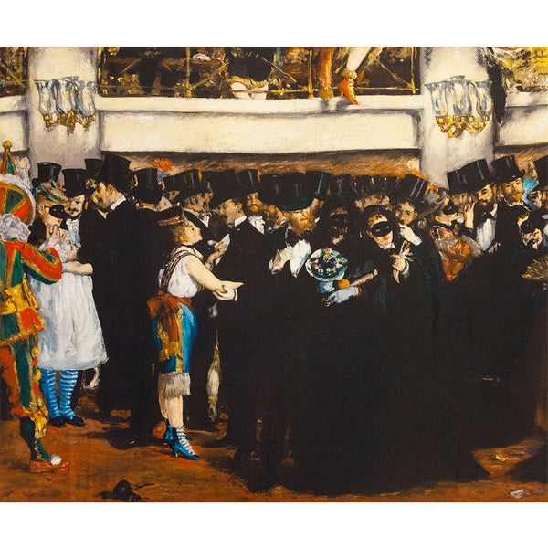 値下げしました！EDOUARD MANET 複製画 Masked Ball at the Opera by Edouard Manet Silk Jacket Lining