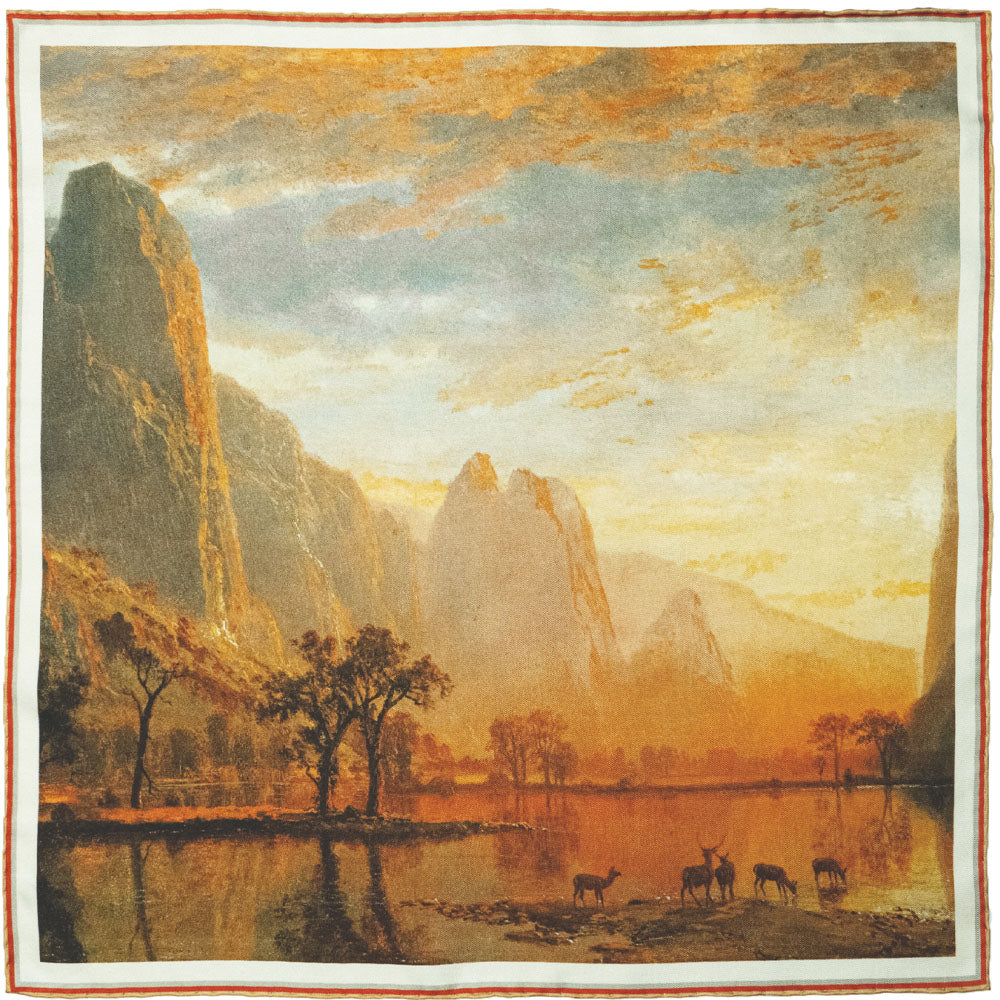 Valley of the Yosemite Silk Pocket Square